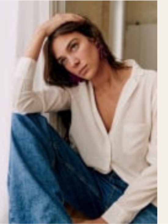 Sezane Tops - Sezane Florence silk shirt